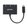 Док-станція USB3.1 Type-C --> USB3.0/HDMI/USB-C (F) black Manhattan