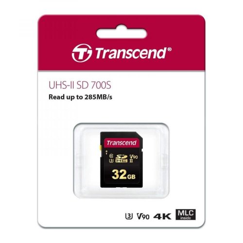 Карта пам'яті Transcend SD  32GB C10 UHS-II U3 R285/W220MB/s 4K