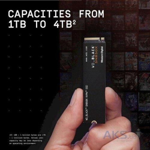 Накопичувач SSD WD M.2 4TB PCIe 4.0 Black SN850X