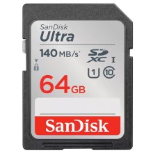Карта пам'яті SanDisk SD   64GB C10 UHS-I R140MB/s Ultra