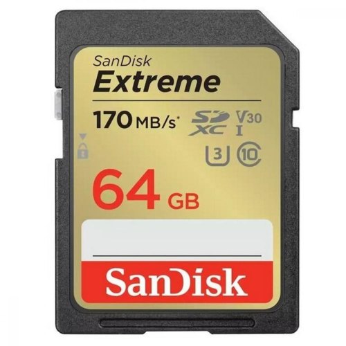 Карта пам'яті SanDisk SD   64GB C10 UHS-I U3 R170/W80MB/s Extreme V30