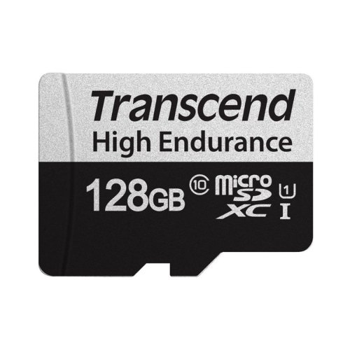 Карта пам'яті Transcend microSD 128GB C10 UHS-I U1 High Endurance (170TB)
