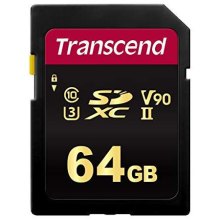 Карта пам'яті Transcend SD  64GB C10 UHS-II U3 R285/W220MB/s 4K