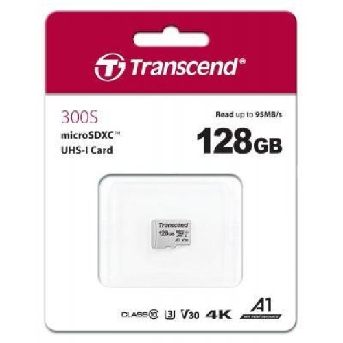 Карта пам'яті Transcend microSD 128GB C10 UHS-I R100/W40MB/s