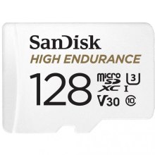 Карта пам'яті SanDisk microSD  128GB C10 UHS-I U3 V30 R100/W40MB/s High Endurance