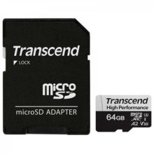 Карта пам'яті Transcend microSD  64GB C10 UHS-I U1 High Endurance (85TB)