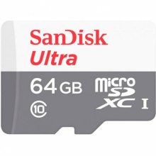 Карта пам'яті SanDisk microSD   64GB C10 UHS-I R100MB/s Ultra