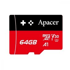 Карта пам'яті Apacer microSD  64GB C10 UHS-I U3 R100/W80MB/s + SD