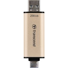 USB флеш Transcend 256GB USB 3.2 Type-A + Type-C JetFlash 930 Black R420/W400MB/s