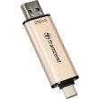 USB флеш Transcend 256GB USB 3.2 Type-A + Type-C JetFlash 930 Black R420/W400MB/s