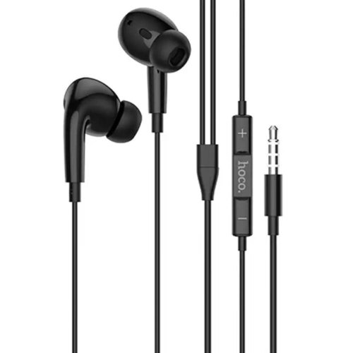 Гарнітура дротова Hoco M101 Pro Crystal sound wire-controlled earphones with microphone, Black