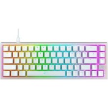 Клавіатура дротова, механічна Xtrfy K5 68Key, Kailh Red, USB-A, EN/UA, Hot-swap, RGB, білий