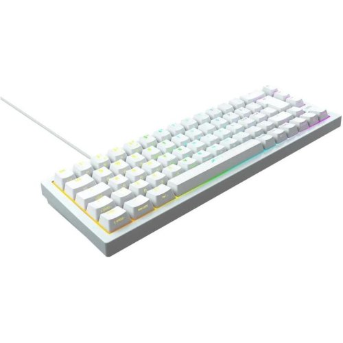Клавіатура дротова, механічна Xtrfy K5 68Key, Kailh Red, USB-A, EN/UA, Hot-swap, RGB, білий