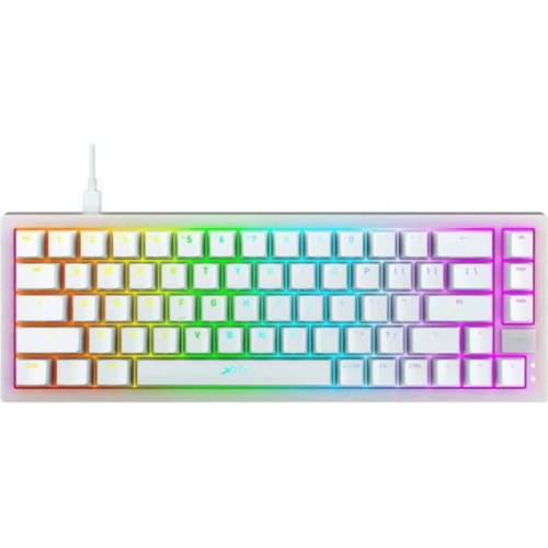 Клавіатура дротова, механічна Xtrfy K5 68Key, Kailh Red, USB-A, EN/UA, Hot-swap, RGB, білий