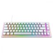 Клавіатура дротова, механічна Xtrfy K5 68Key, Kailh Red, USB-A, EN/UA, Hot-swap, RGB, білий