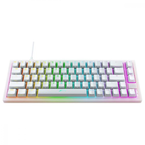 Клавіатура дротова, механічна Xtrfy K5 68Key, Kailh Red, USB-A, EN/UA, Hot-swap, RGB, білий