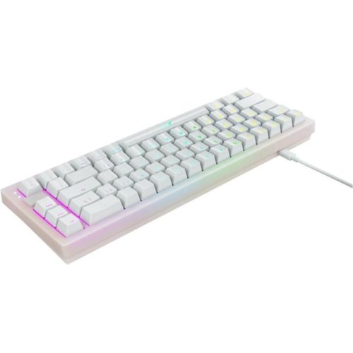 Клавіатура дротова, механічна Xtrfy K5 68Key, Kailh Red, USB-A, EN/UA, Hot-swap, RGB, білий