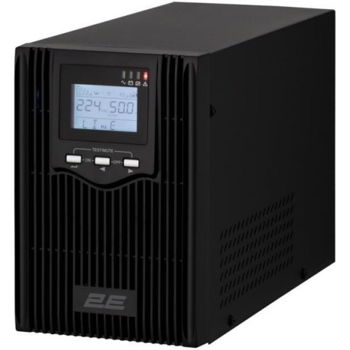 Джерело безперебійного живлення 2E PS2000L, 2000VA/1600W, на зовнішні АКБ 4*12В, 2xSchuko+1xC13