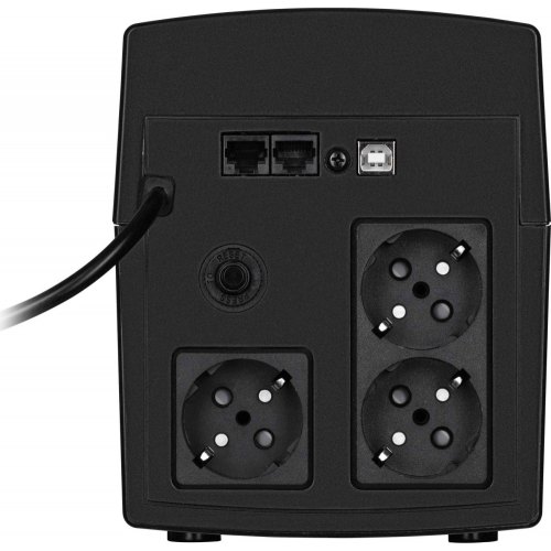 Джерело безперебійного живлення 2E DD1200, 1200VA/720W, LCD, USB, 3xSchuko