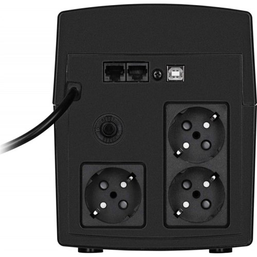 Джерело безперебійного живлення 2E DD1200, 1200VA/720W, LCD, USB, 3xSchuko