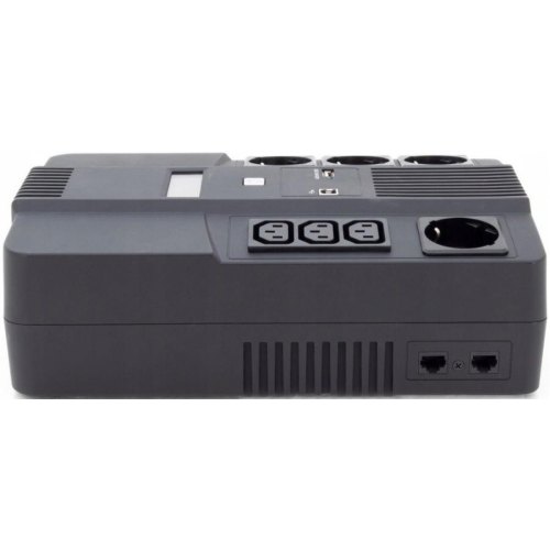 Джерело безперебійного живлення DIGITUS All-in-One, 800VA/480W, LED, 4xSchuko/3xC13, RJ45, USB