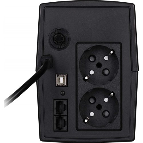 Джерело безперебійного живлення 2E DD650, 650VA/360W, LCD, USB, 2xSchuko