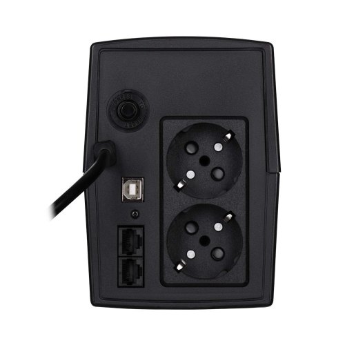 Джерело безперебійного живлення 2E DD650, 650VA/360W, LCD, USB, 2xSchuko