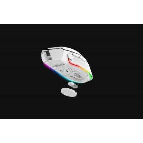 Мишка бездротова, Razer Basilisk V3 Pro, RGB, USB-A/WL/BT, білий