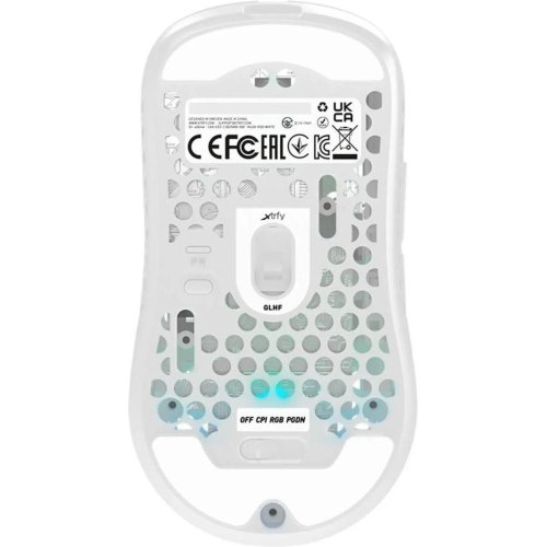 Мишка бездротова, Xtrfy M42, WL/USB-A, RGB, Білий