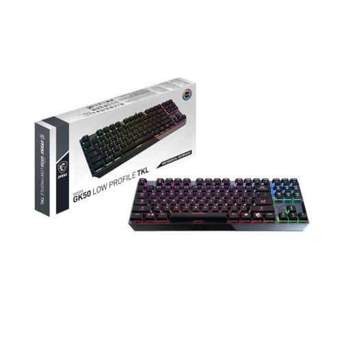 Клавіатура дротова, MSI VIGOR GK50 LOW PROFILE TKL UA