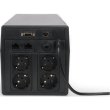 Джерело безперебійного живлення DIGITUS Line-Interactive, 2000VA/1200W, LCD, 4xSchuko, RJ45, RS232, USB