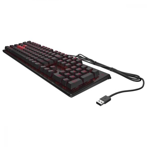 Клавіатура дротова, HP OMEN Encoder LED 104key Cherry MX Red USB Black