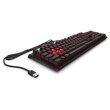 Клавіатура дротова, HP OMEN Encoder LED 104key Cherry MX Red USB Black