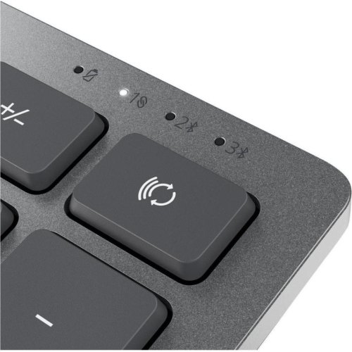 Клавіатура дротова, Dell Compact Multi-Device Wireless Keyboard - KB740 - Russian(QWERTY)