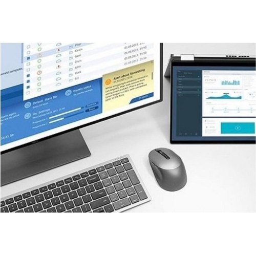 Клавіатура дротова, Dell Compact Multi-Device Wireless Keyboard - KB740 - Russian(QWERTY)