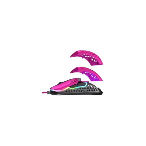 Мишка дротова, Xtrfy M42, USB-A, RGB, Рожевий