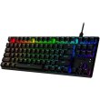 Клавіатура дротова, HyperX Alloy Origins Core PBT Aqua USB RGB Black