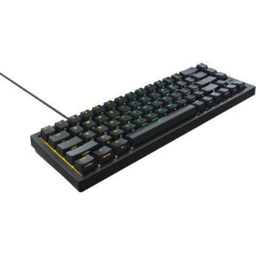Клавіатура дротова, механічна Xtrfy K5 68Key, Kailh Red, USB-A, EN/UA, Hot-swap, RGB, Чорний