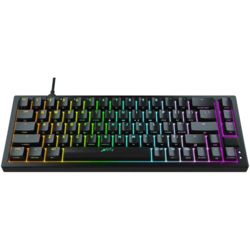 Клавіатура дротова, механічна Xtrfy K5 68Key, Kailh Red, USB-A, EN/UA, Hot-swap, RGB, Чорний