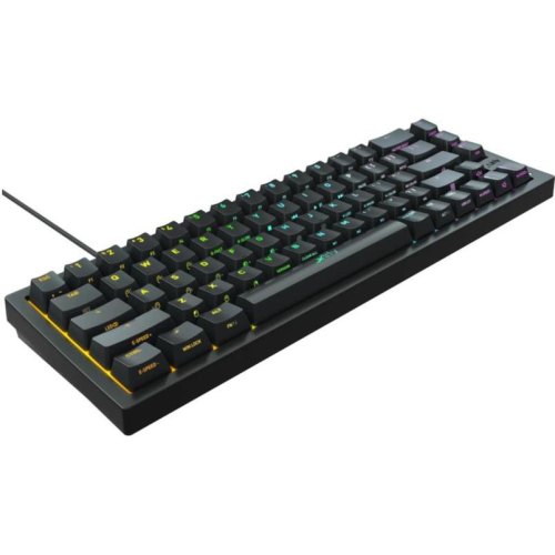 Клавіатура дротова, механічна Xtrfy K5 68Key, Kailh Red, USB-A, EN/UA, Hot-swap, RGB, Чорний