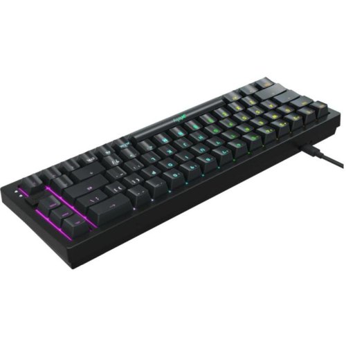 Клавіатура дротова, механічна Xtrfy K5 68Key, Kailh Red, USB-A, EN/UA, Hot-swap, RGB, Чорний