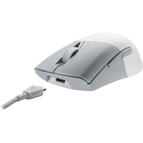 Мишка бездротова, ASUS ROG Keris AimPoint, RGB, USB-A/WL/BT, білий
