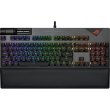 Клавіатура дротова, ASUS ROG Strix Flare II LED 104key NX Red USB US Black/Grey