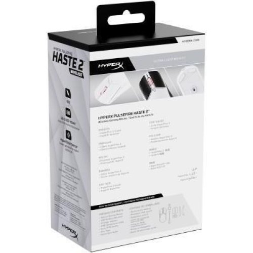 Мишка бездротова, HyperX Pulsefire Haste 2 WL, White