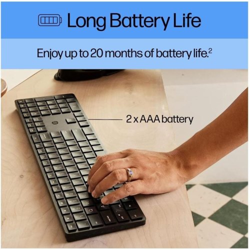 Клавіатура бездротова, HP 450 Programmable WL UKR black