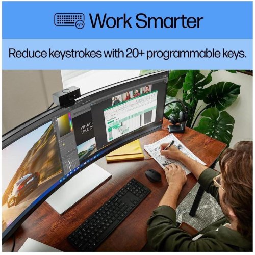 Клавіатура бездротова, HP 450 Programmable WL UKR black