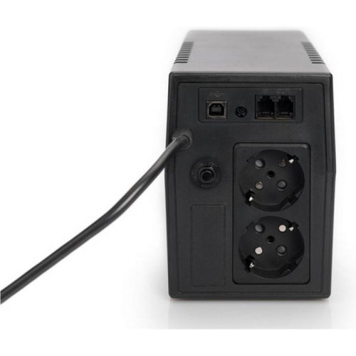 Джерело безперебійного живлення DIGITUS Line-Interactive, 600VA/360W, LED, 2xSchuko, RJ11, USB