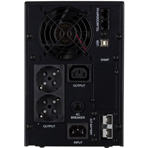 Джерело безперебійного живлення 2E PS500L, 500VA/300W, на зовнішні АКБ 12В, 2xSchuko+1xC13