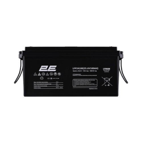 Акумуляторна батарея 2E LFP24, 24V, 100Ah, LCD 8S