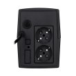 Джерело безперебійного живлення 2E ED650, 650VA/360W, LED, 2xSchuko